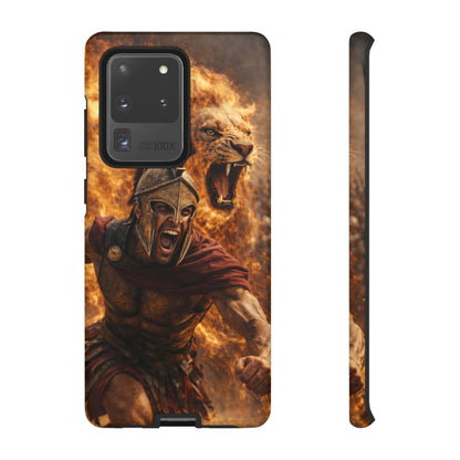Spartan Lion Phone Case – Fierce Warrior Armor iPhone Case