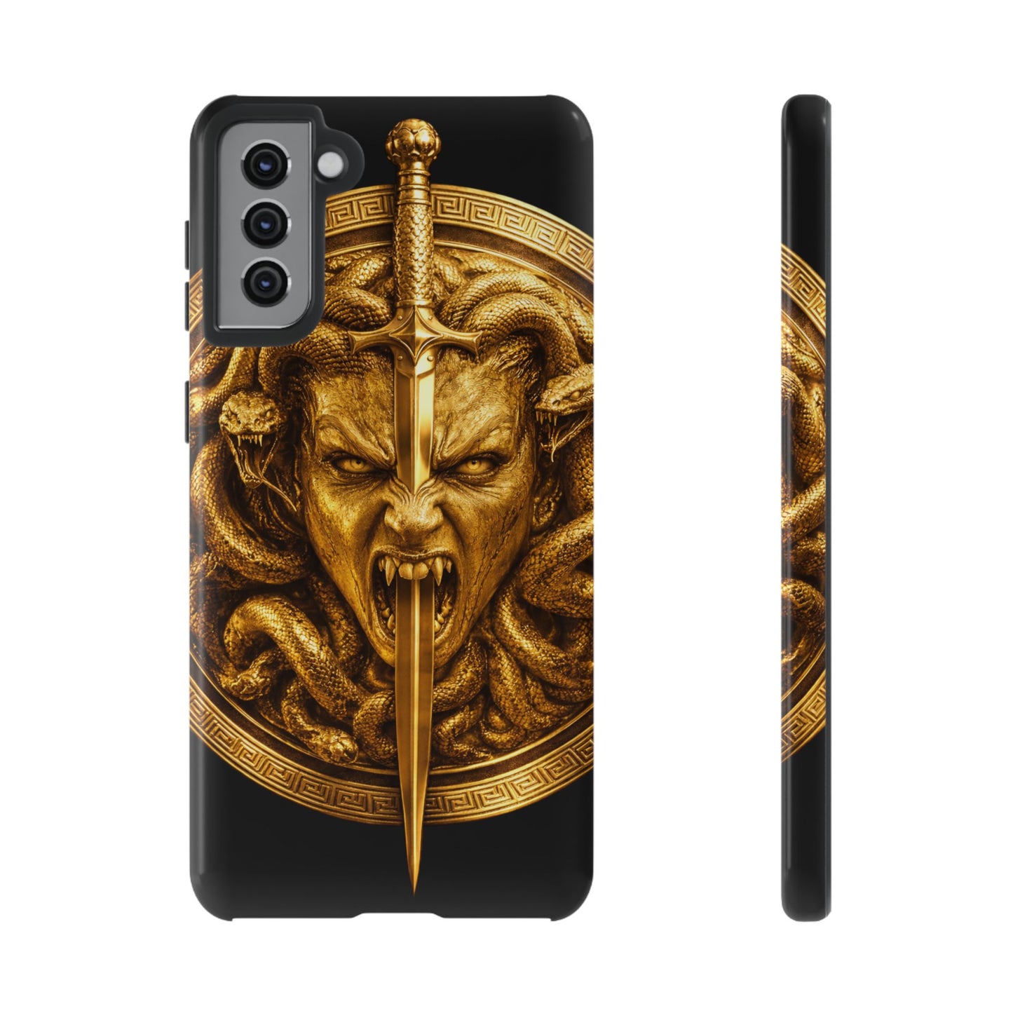 Phone Case — Gold Medusa Dagger Armor iPhone Cover