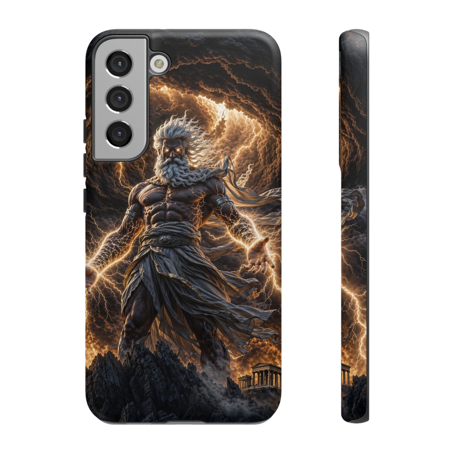Mythic Thunder God Phone Case — Lightning Warrior Tough Protective Cover