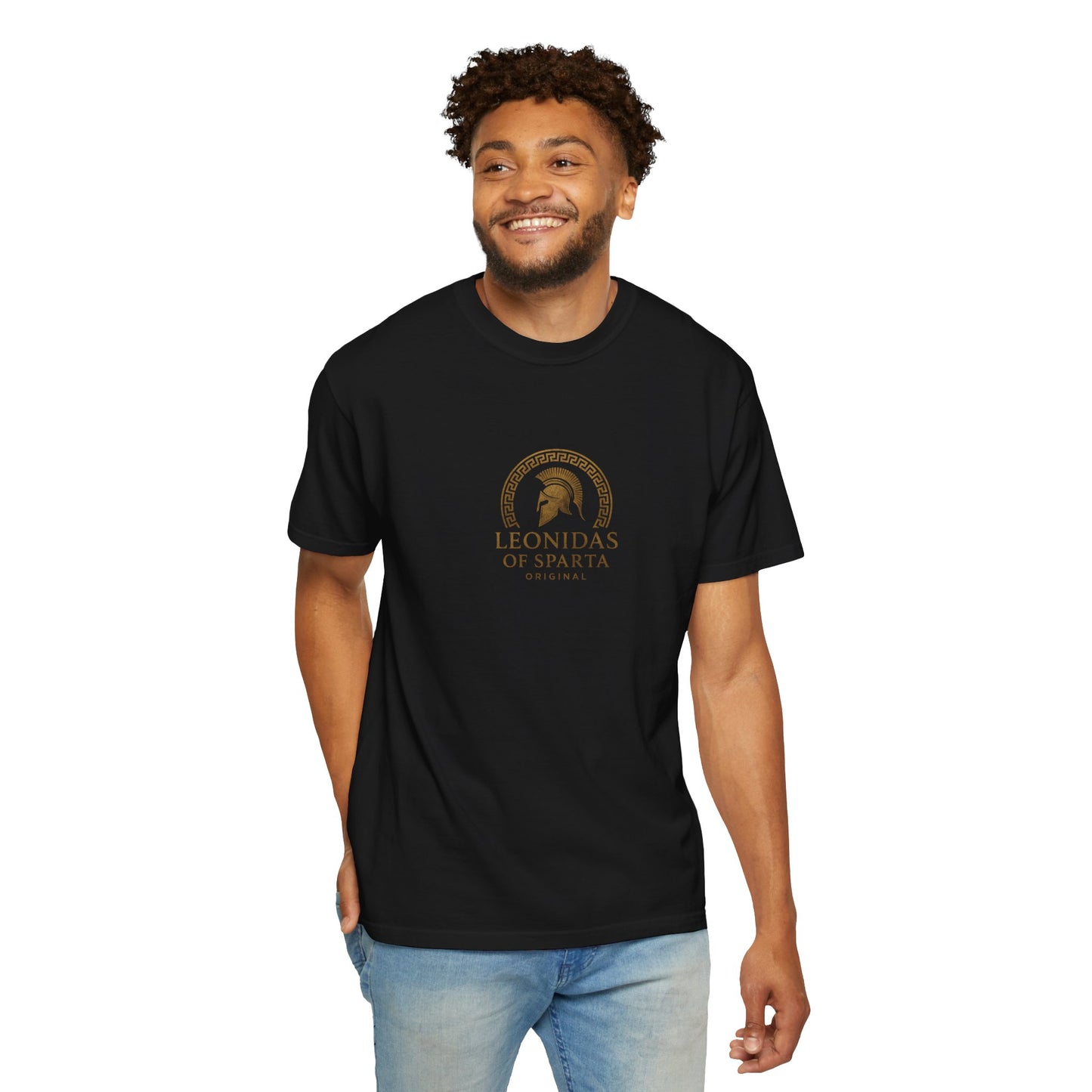 Spartan Helmet T-Shirt — "what we fight for"