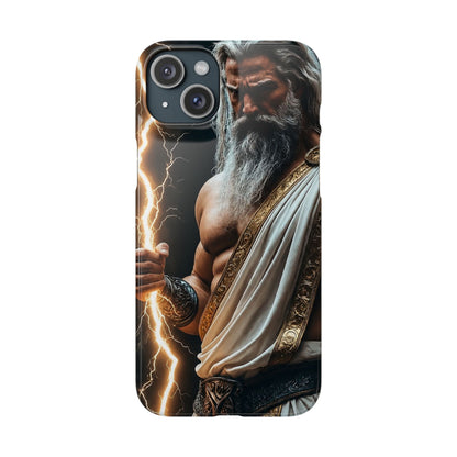 Zeus Lightning Phone Case — Mythic God Portrait Snap Case