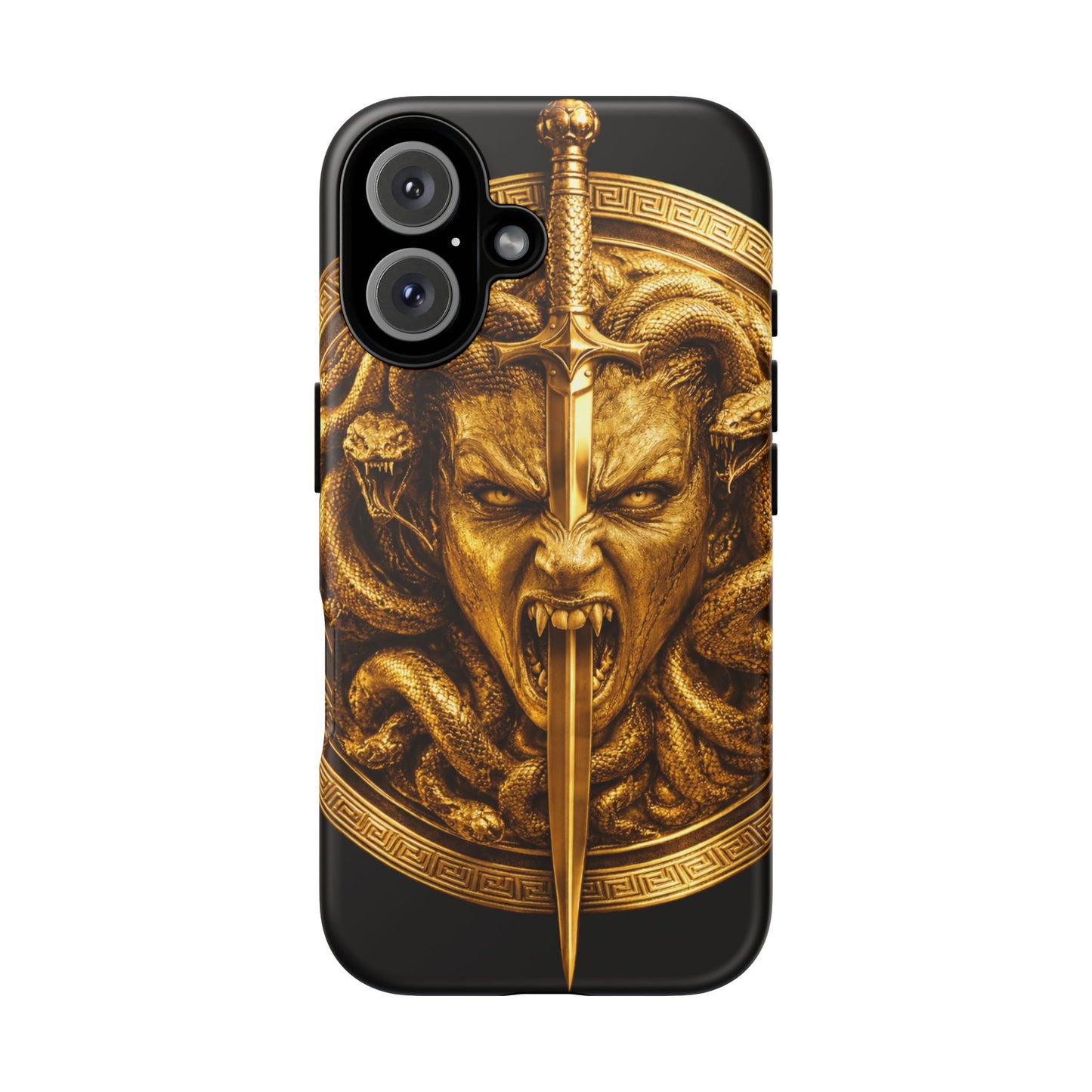 Phone Case — Gold Medusa Dagger Armor iPhone Cover