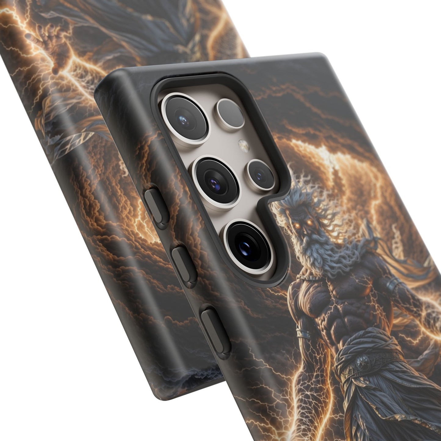 Mythic Thunder God Phone Case — Lightning Warrior Tough Protective Cover