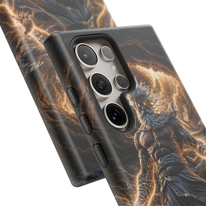 Mythic Thunder God Phone Case — Lightning Warrior Tough Protective Cover