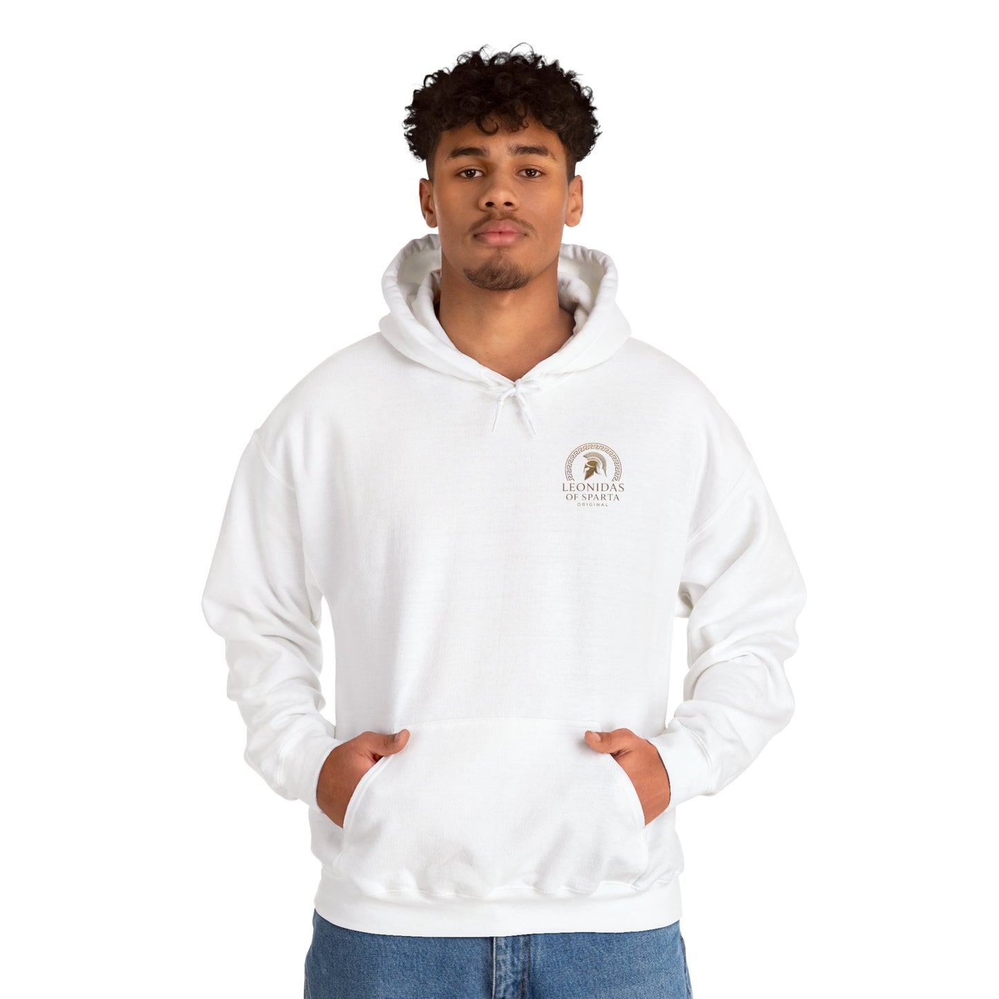 Leonidas of Sparta Hoodie – Spartan Helmet Crest Pullover