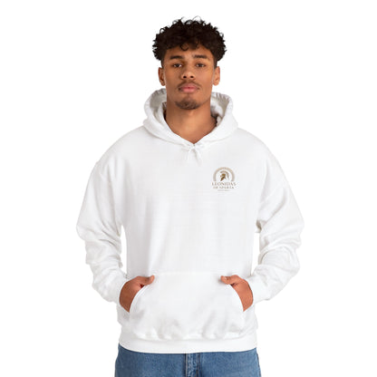 Leonidas of Sparta Hoodie – Spartan Helmet Crest Pullover