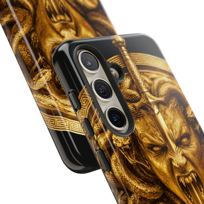 Phone Case — Gold Medusa Dagger Armor iPhone Cover