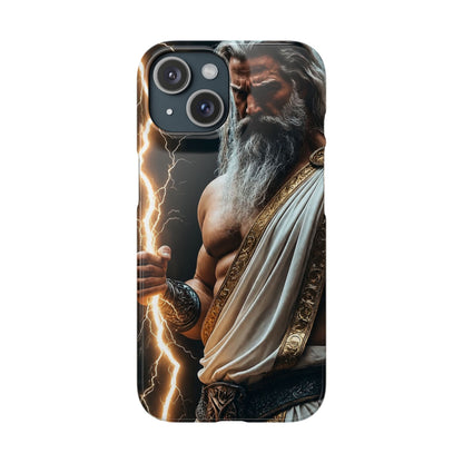 Zeus Lightning Phone Case — Mythic God Portrait Snap Case