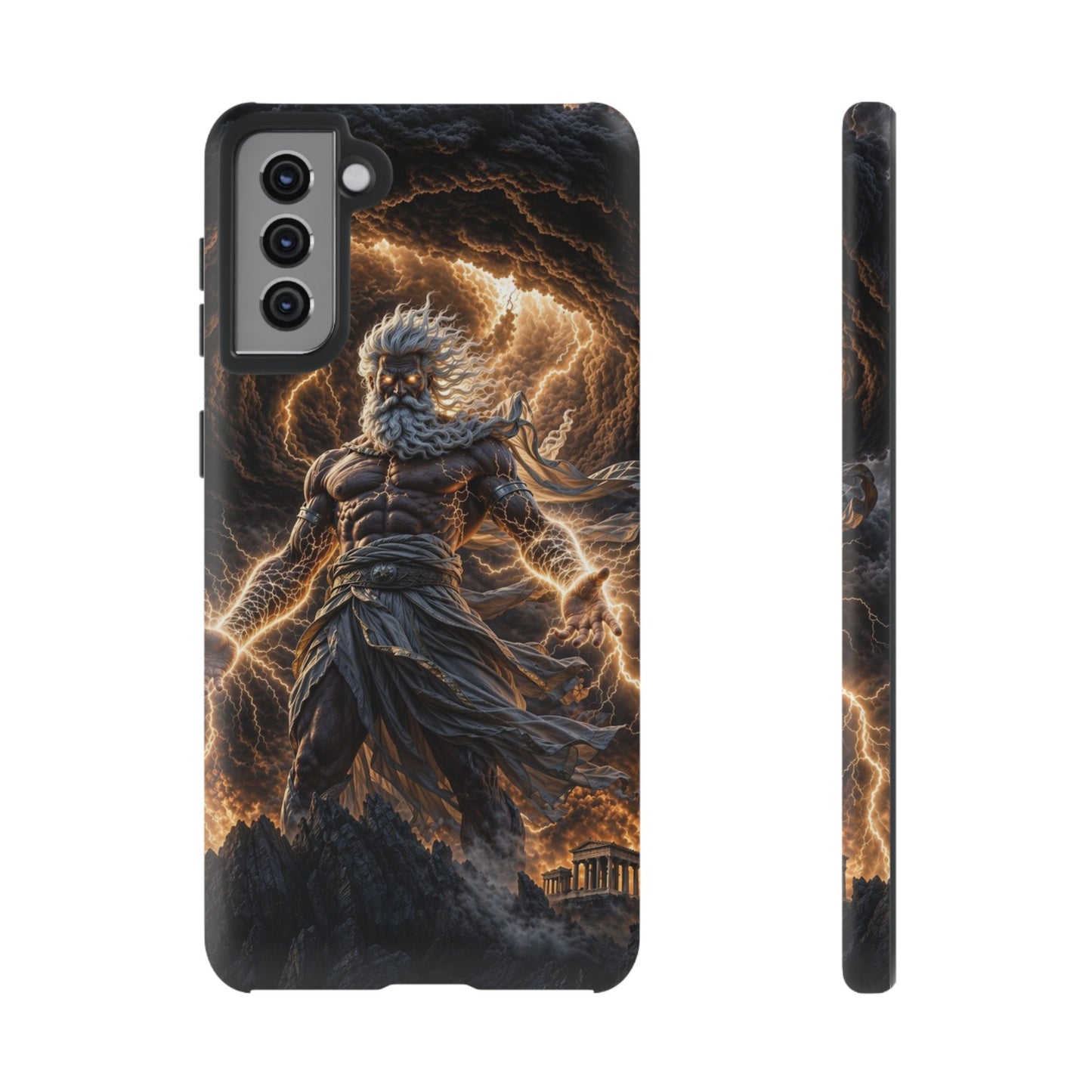 Mythic Thunder God Phone Case — Lightning Warrior Tough Protective Cover