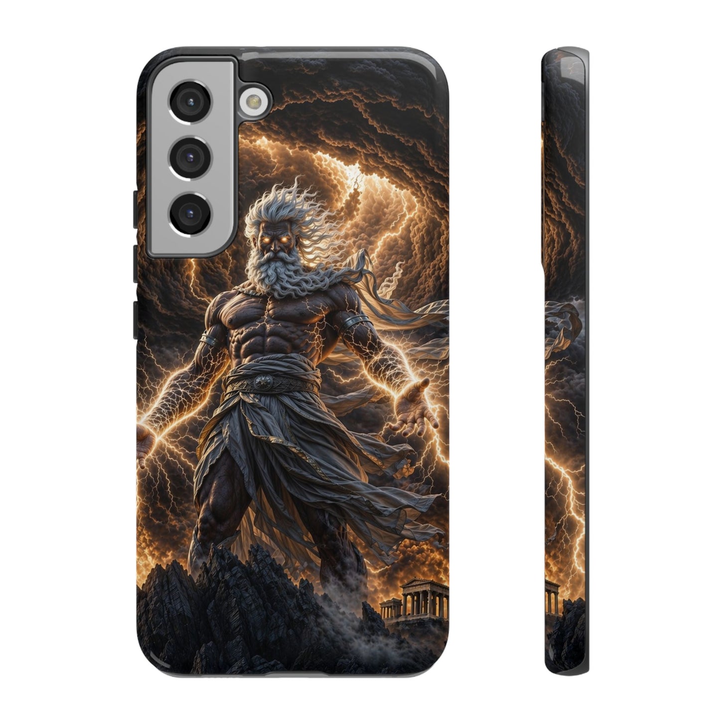 Mythic Thunder God Phone Case — Lightning Warrior Tough Protective Cover