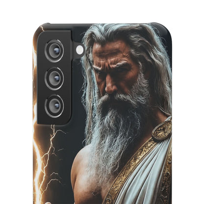 Zeus Lightning Phone Case — Mythic God Portrait Snap Case