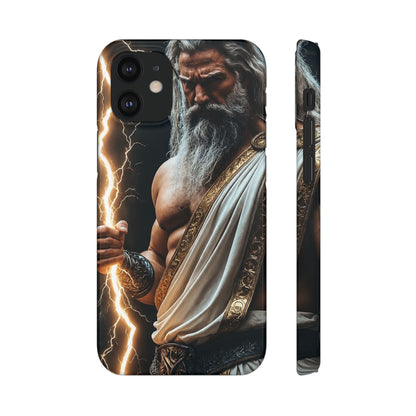 Zeus Lightning Phone Case — Mythic God Portrait Snap Case
