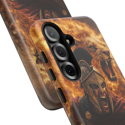 Spartan Lion Phone Case – Fierce Warrior Armor iPhone Case