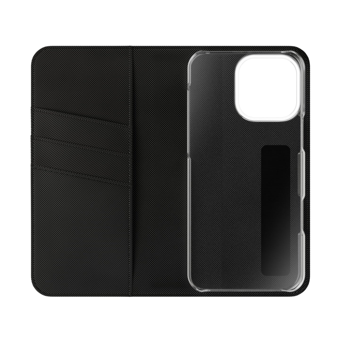Wolf at Moonlit Ruins Flip Case — Mystical Nightscape Phone Wallet