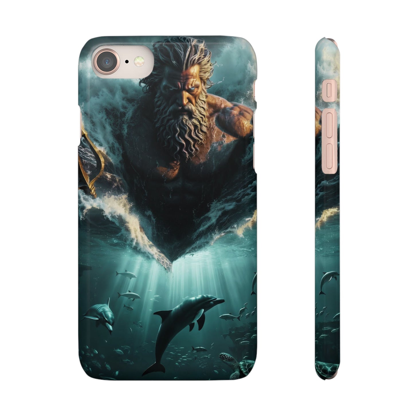 poseidon God Phone Case – Mythic Triton Ocean iPhone Snap Case