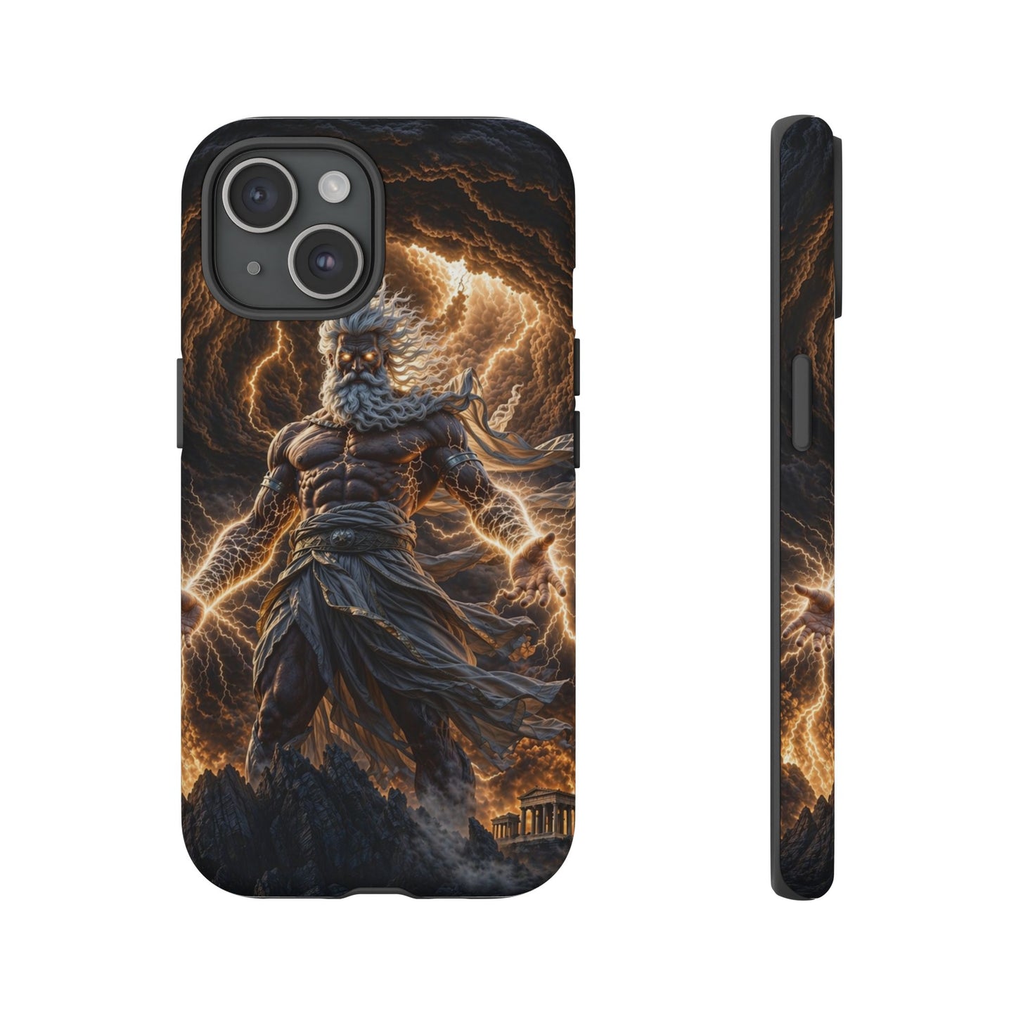 Mythic Thunder God Phone Case — Lightning Warrior Tough Protective Cover