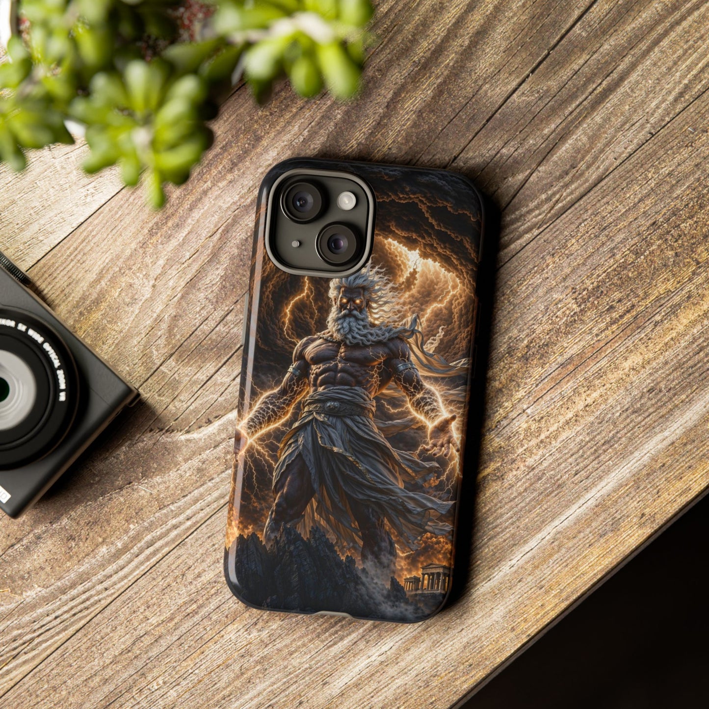 Mythic Thunder God Phone Case — Lightning Warrior Tough Protective Cover