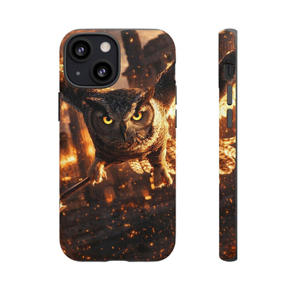 Owl in Flames Phone Case