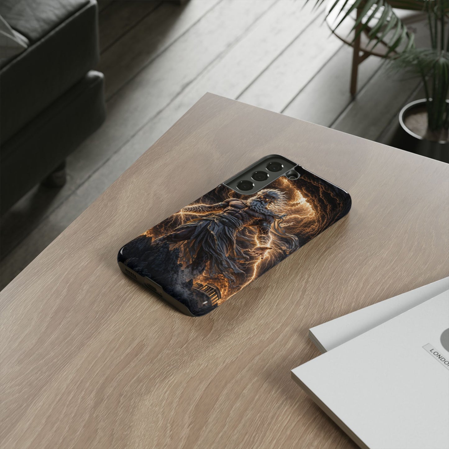 Mythic Thunder God Phone Case — Lightning Warrior Tough Protective Cover