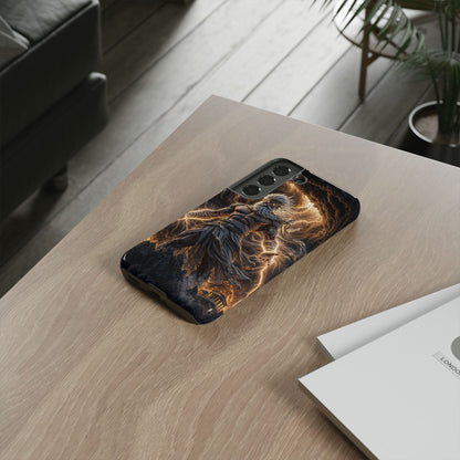 Mythic Thunder God Phone Case — Lightning Warrior Tough Protective Cover