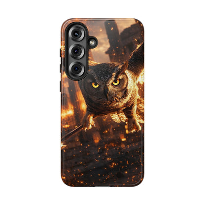Owl in Flames Phone Case