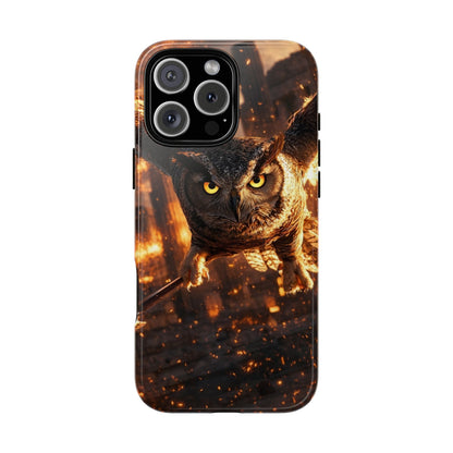 Owl in Flames Phone Case