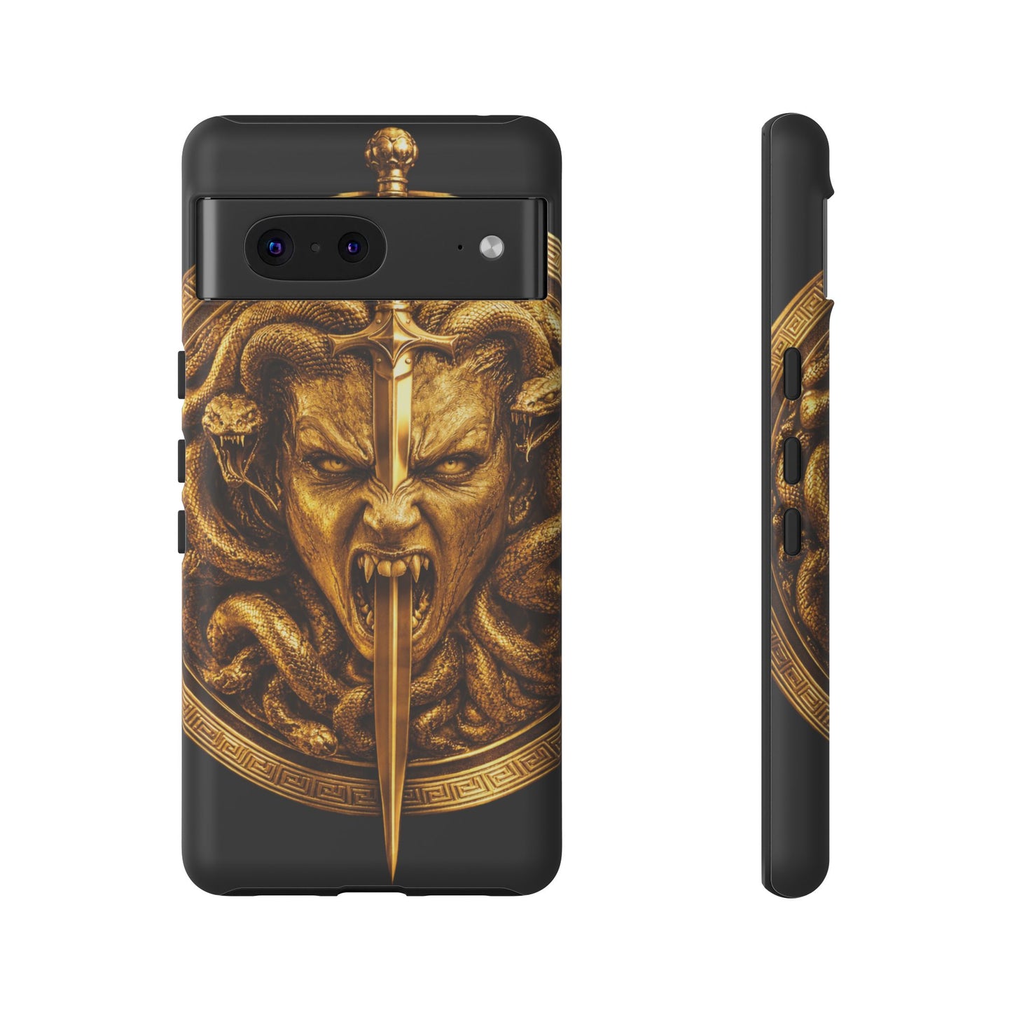 Phone Case — Gold Medusa Dagger Armor iPhone Cover