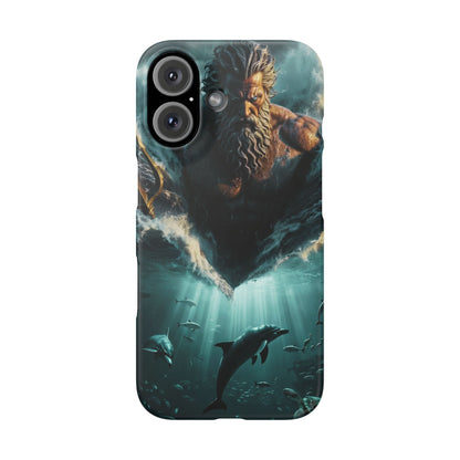 poseidon God Phone Case – Mythic Triton Ocean iPhone Snap Case