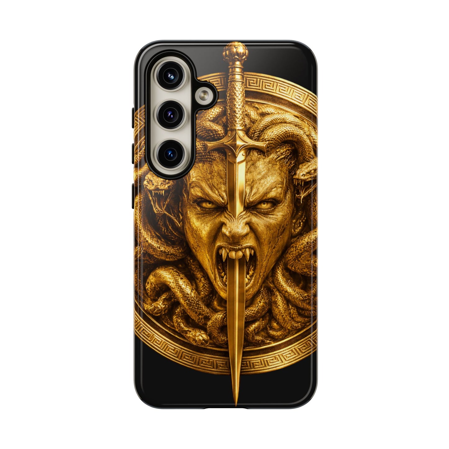 Phone Case — Gold Medusa Dagger Armor iPhone Cover