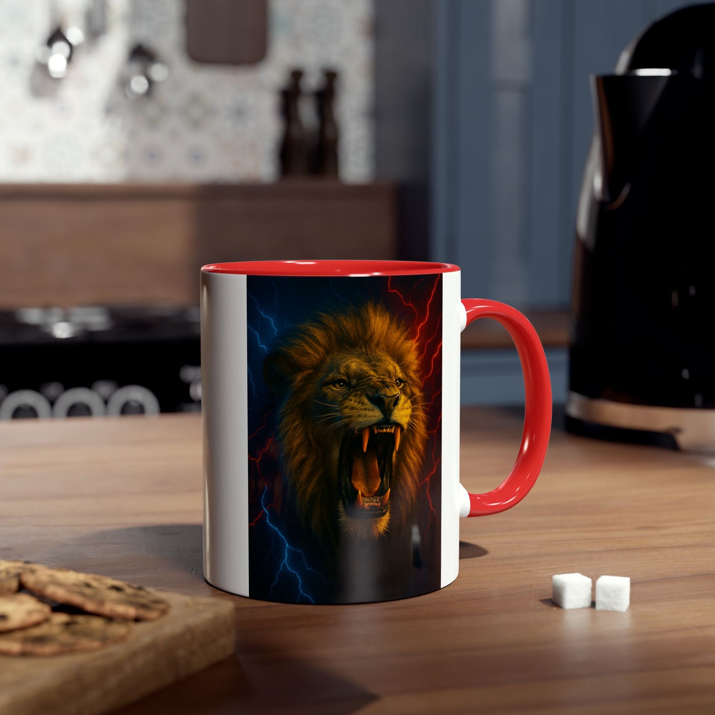 Leonidas Lion Roar Mug — Two-Tone 11oz Coffee Cup