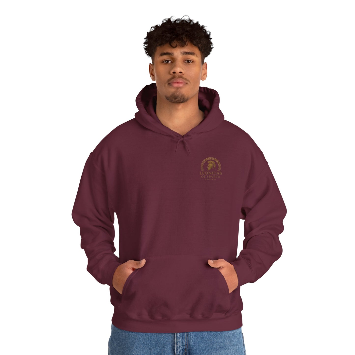 Leonidas of Sparta Hoodie – Spartan Helmet Crest Pullover