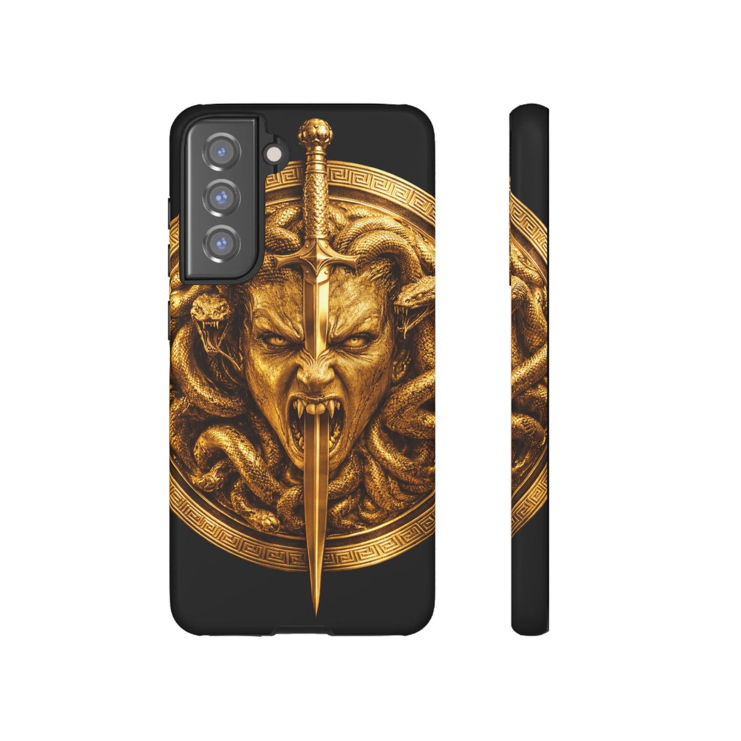 Phone Case — Gold Medusa Dagger Armor iPhone Cover