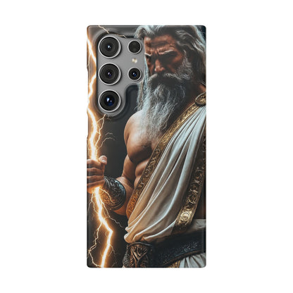 Zeus Lightning Phone Case — Mythic God Portrait Snap Case