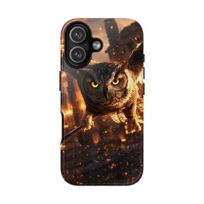 Owl in Flames Phone Case
