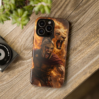 Spartan Lion Phone Case – Fierce Warrior Armor iPhone Case