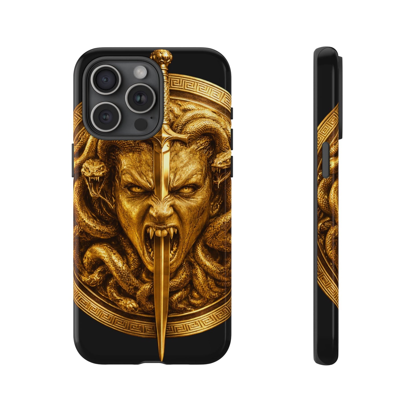 Phone Case — Gold Medusa Dagger Armor iPhone Cover