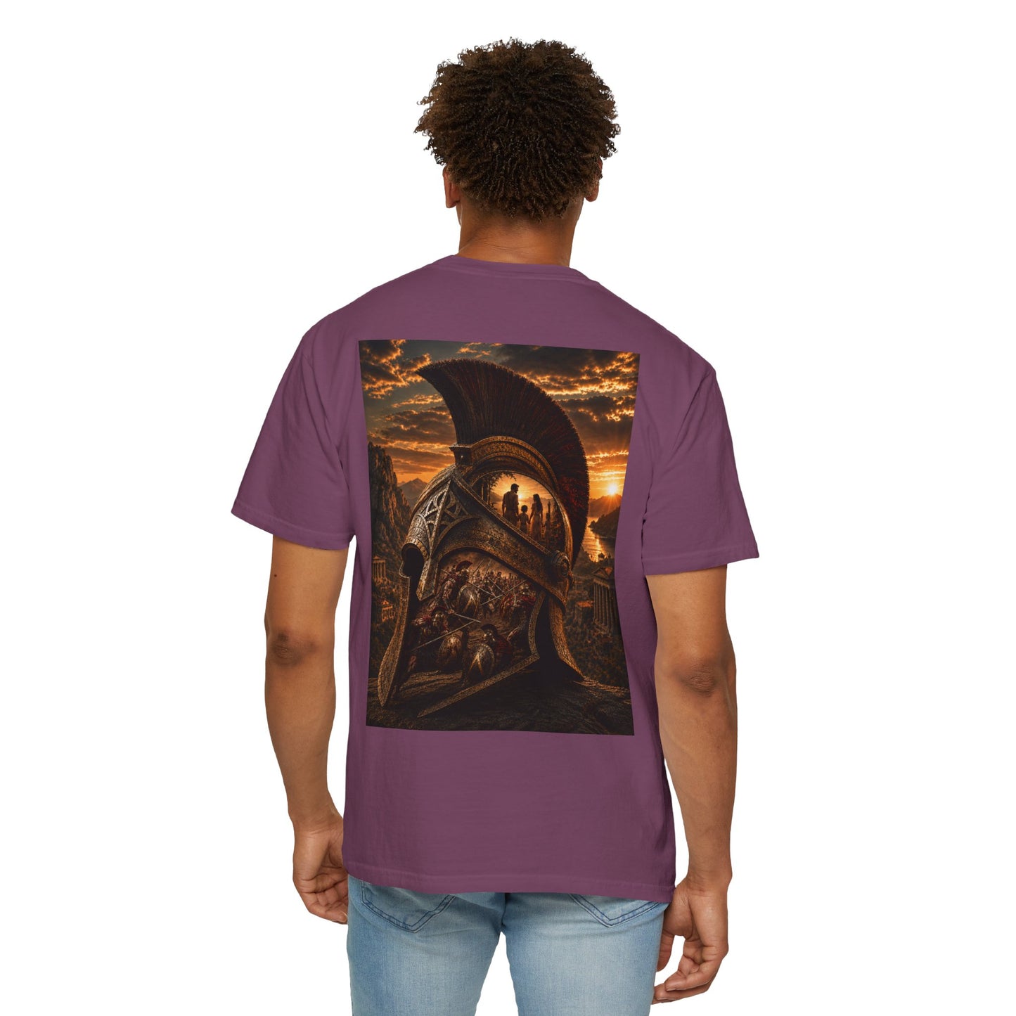 Spartan Helmet T-Shirt — "what we fight for"