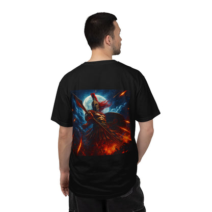 Spartan Stance T-shirt — Fire & Night Sky Graphic Tee