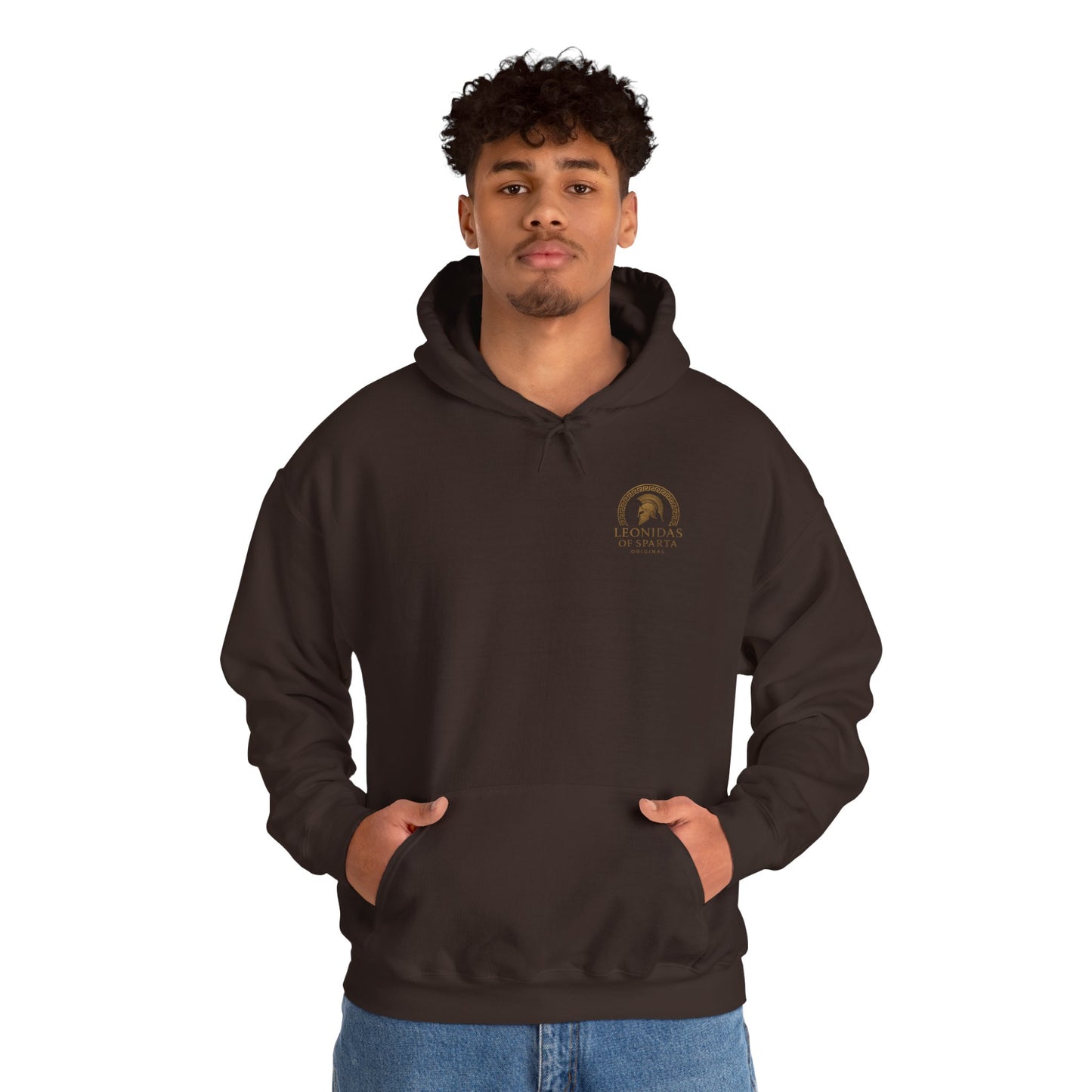 Leonidas of Sparta Hoodie – Spartan Helmet Crest Pullover