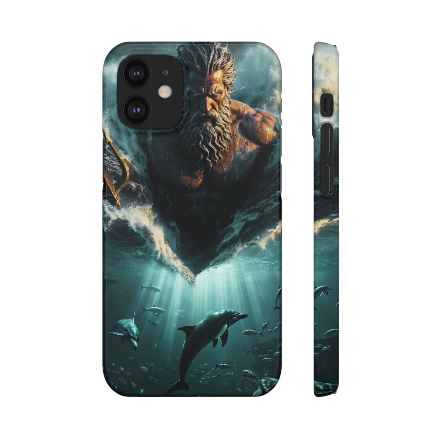 poseidon God Phone Case – Mythic Triton Ocean iPhone Snap Case