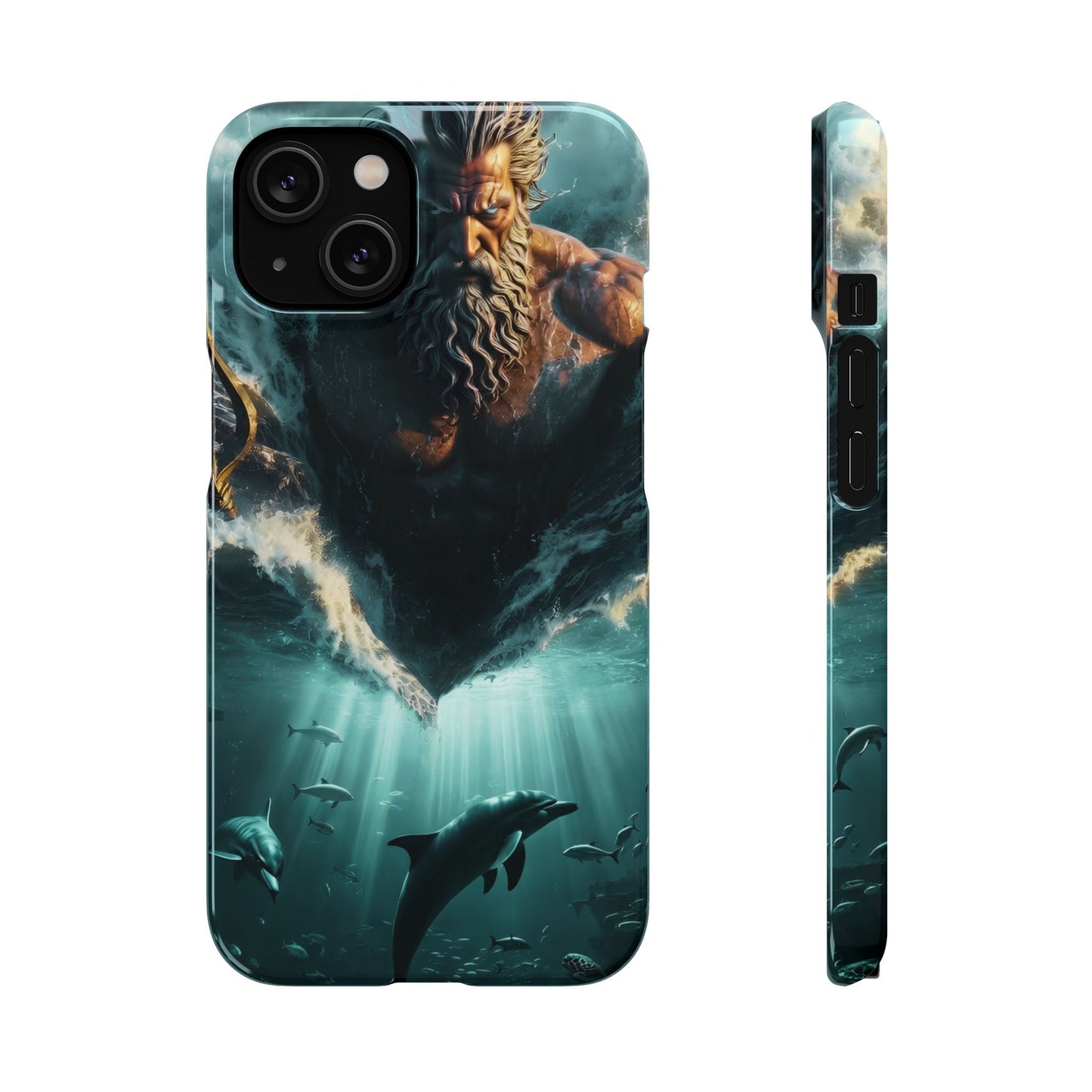 poseidon God Phone Case – Mythic Triton Ocean iPhone Snap Case