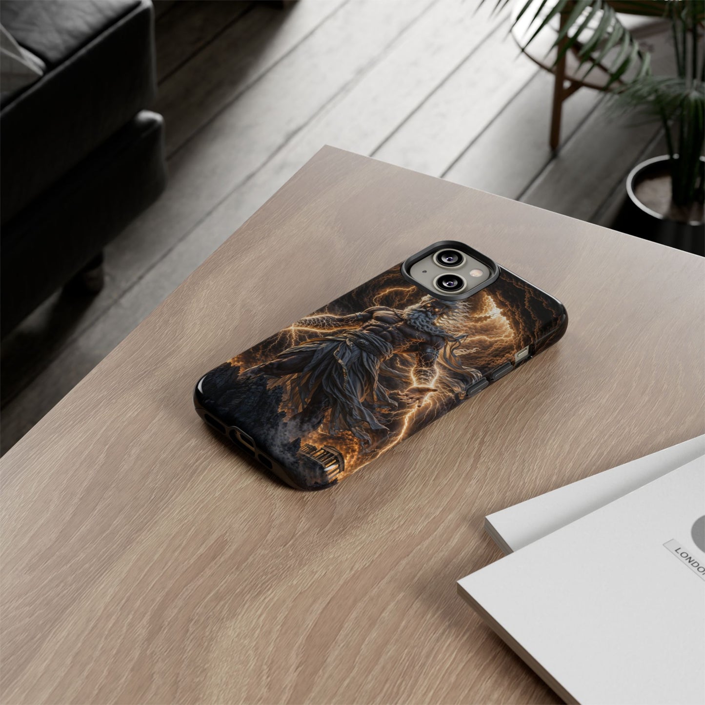 Mythic Thunder God Phone Case — Lightning Warrior Tough Protective Cover