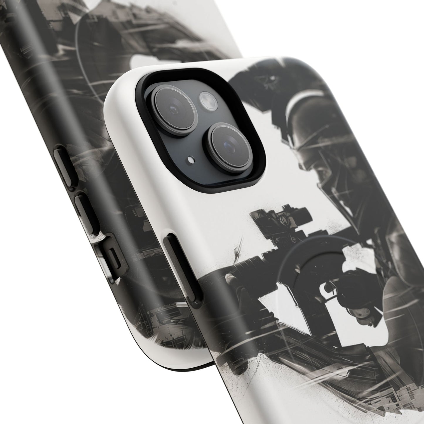Tough Magnetic Case — Tactical Soldier Silhouette iPhone Cover