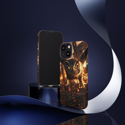 Owl in Flames Phone Case