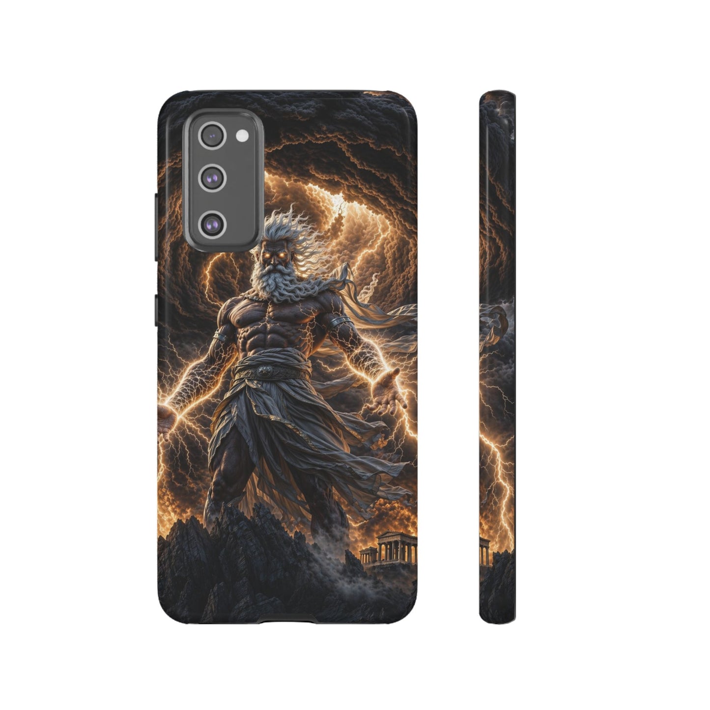 Mythic Thunder God Phone Case — Lightning Warrior Tough Protective Cover
