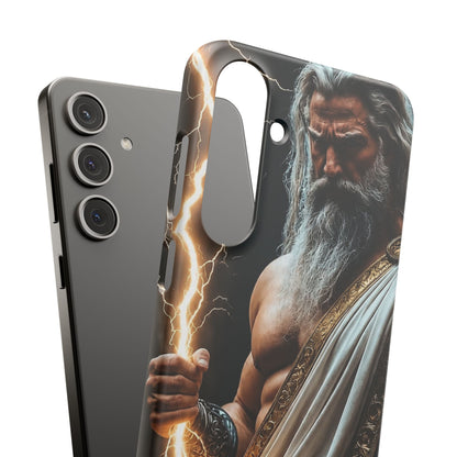 Zeus Lightning Phone Case — Mythic God Portrait Snap Case