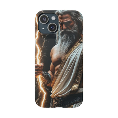 Zeus Lightning Phone Case — Mythic God Portrait Snap Case