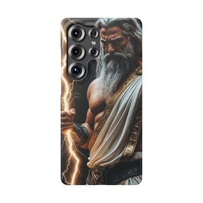 Zeus Lightning Phone Case — Mythic God Portrait Snap Case