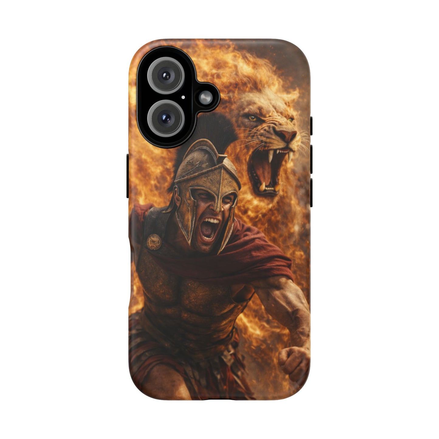 Spartan Lion Phone Case – Fierce Warrior Armor iPhone Case