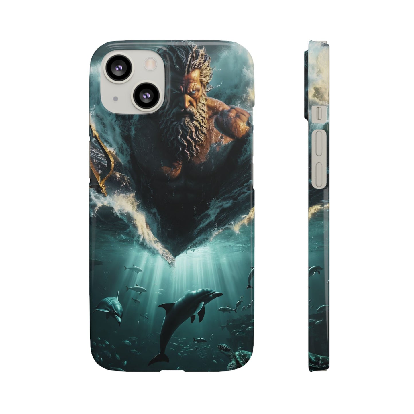 poseidon God Phone Case – Mythic Triton Ocean iPhone Snap Case